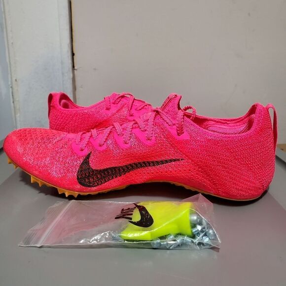 Nike Zoom Superfly Elite 2 Mens Sz 9 Sprinter Shoe Pink/Black New With Bag - Picture 13 of 14